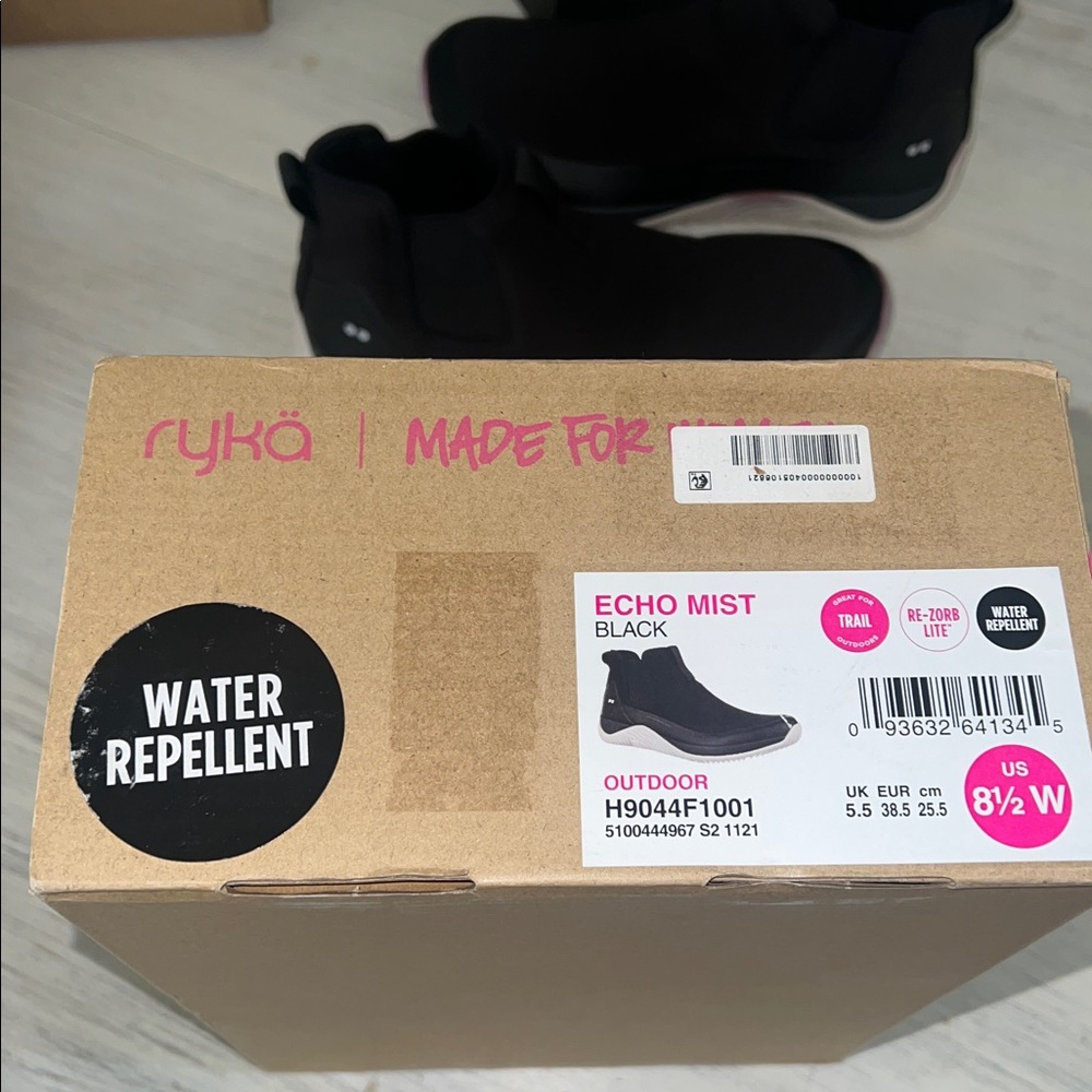 Ryka Women's Echo Mist Black Sneaker Boots / Water Repellent / 8.5 Wide / - Picture 11 of 15